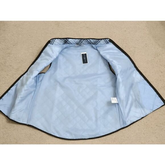 💙 NWT KAREN SCOTT Plaid Puffer Quilted Lightweight Vest SIZE L MSRP $47 - Picture 11 of 13